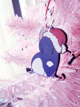 Load image into Gallery viewer, Dark Blue Rat - Wood 2.5" Ornament Charm