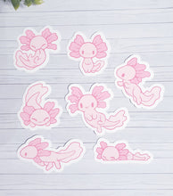 Load image into Gallery viewer, Axolotl Pink Sticker Pack