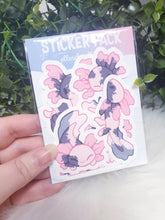 Load image into Gallery viewer, Axolotl Pink Mixed Sticker Pack