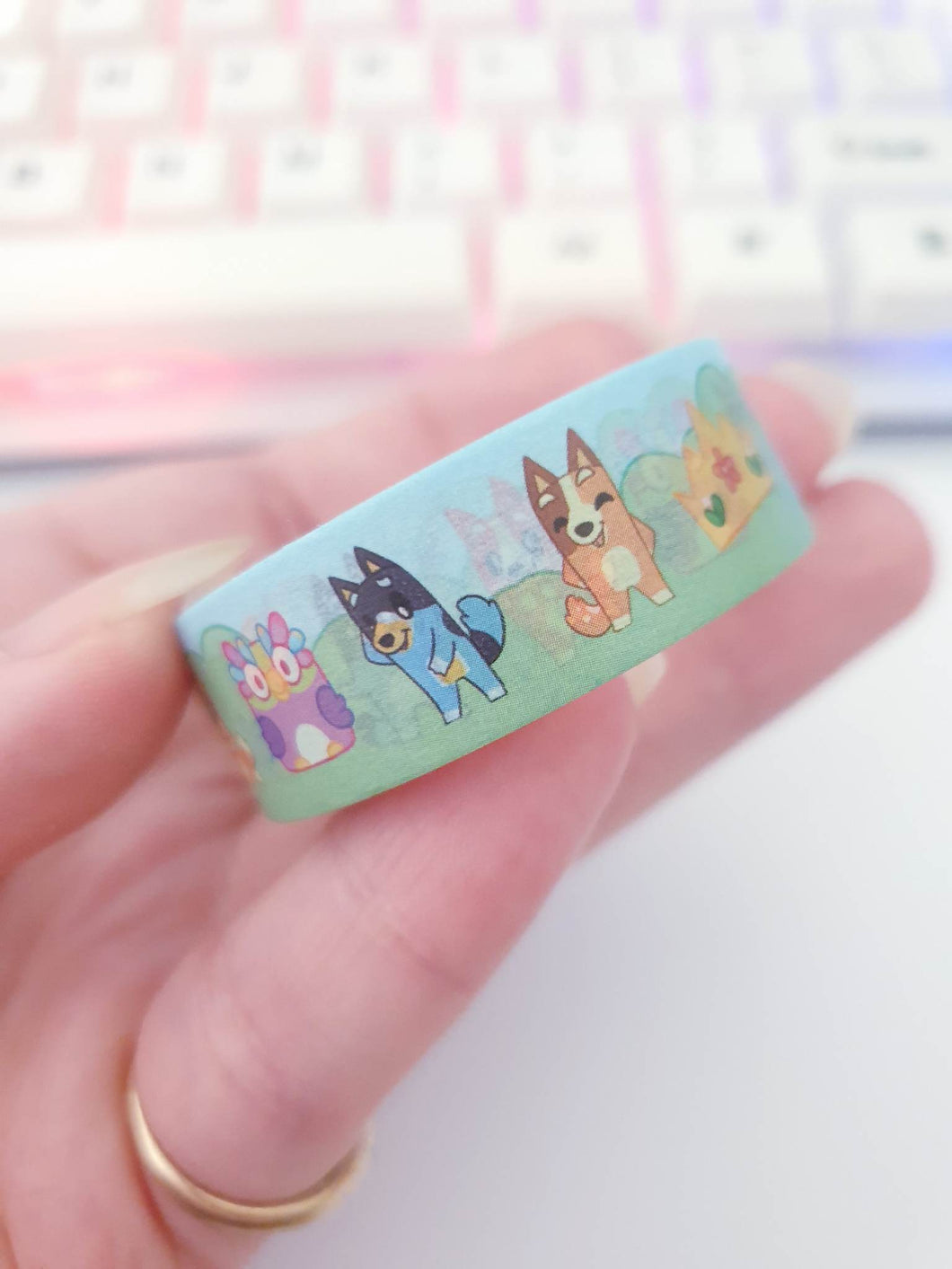 Blue dog and friends Washi Tape