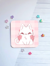 Load image into Gallery viewer, White Cat Coaster