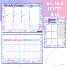Load image into Gallery viewer, Bunnies Weekly Planner + Monthly Planner - Print At Home