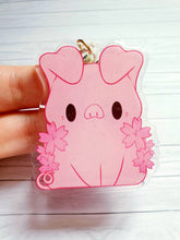 Load image into Gallery viewer, Pig Glitter 2.5" Acrylic Charm