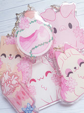 Load image into Gallery viewer, Kitsune Glitter 2.5" Acrylic Charm