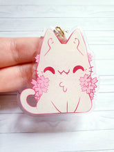 Load image into Gallery viewer, Cat Glitter 2.5&quot; Acrylic Charm
