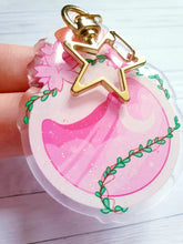 Load image into Gallery viewer, Sakura Bottle Glitter 2.5" Acrylic Charm