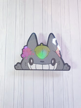 Load image into Gallery viewer, Totoro Peeker Hologrpahic Vinyl Sticker
