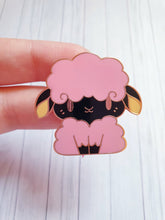Load image into Gallery viewer, Pink & Black Sheep Pin