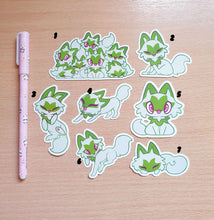 Load image into Gallery viewer, Sprigatito Sticker Pack