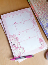 Load image into Gallery viewer, Kitsune A4 Weekly Planner NotePad