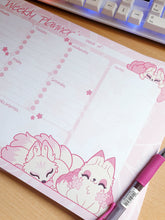 Load image into Gallery viewer, Kitsune A4 Weekly Planner NotePad
