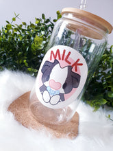 Load image into Gallery viewer, Cow Milk Can Glass