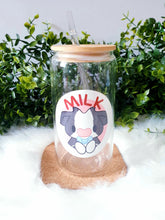Load image into Gallery viewer, Cow Milk Can Glass