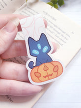 Load image into Gallery viewer, Cat Pumpkin Magnetic Bookmark