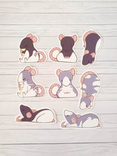 Load image into Gallery viewer, Rats Black/Grey Sticker Pack