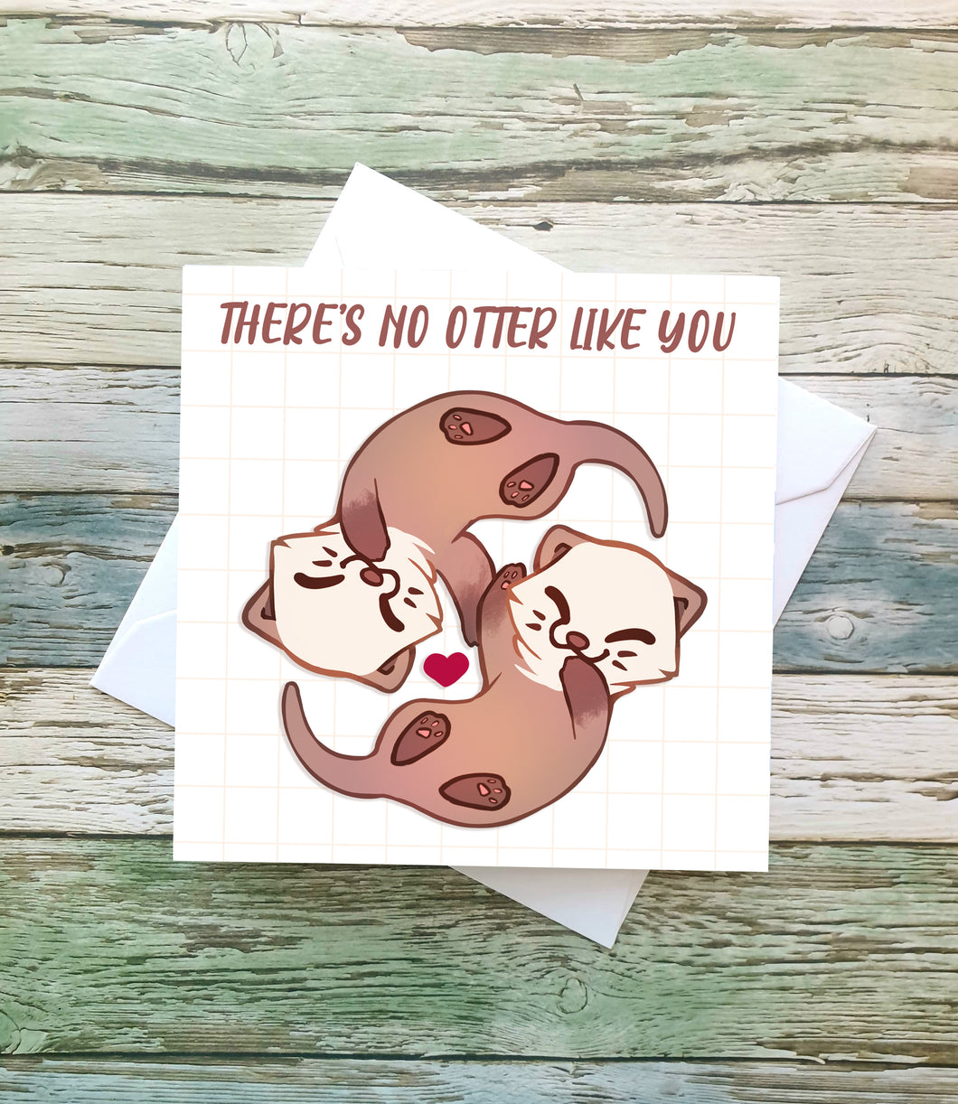 Otter Love Greetings Card