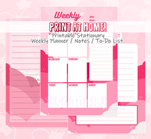 Load image into Gallery viewer, Pink Moon &amp; Stars - Digital Stationary Set

