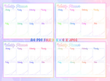 Load image into Gallery viewer, Plain / Simple Digital Weekly Planner