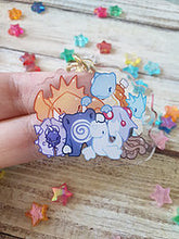 Load image into Gallery viewer, Water P o k e 4 / 2in Acrylic Charm