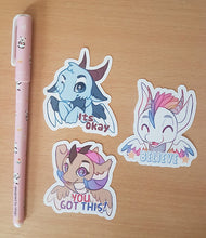 Load image into Gallery viewer, Quote Dragon Stickers