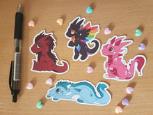 Load image into Gallery viewer, Dragon Chibi Sticker Set