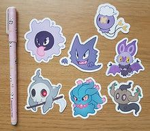 Load image into Gallery viewer, Ghost P o k e Stickers set 1