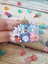 Load image into Gallery viewer, Water P o k e 3 / 2in Acrylic Charm