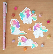 Load image into Gallery viewer, Unicorn Rainbow Sticker Set