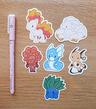 Load image into Gallery viewer, P o k e Chibi Stickers
