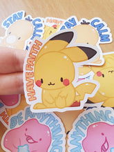 Load image into Gallery viewer, P o k e quote Stickers