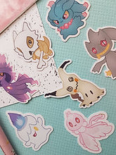 Load image into Gallery viewer, Ghost P o k e Set 2 Small Sticker Set