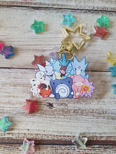 Load image into Gallery viewer, Water P o k e 3 / 2in Acrylic Charm