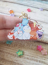 Load image into Gallery viewer, Water P o k e 2 / 2in Acrylic Charm
