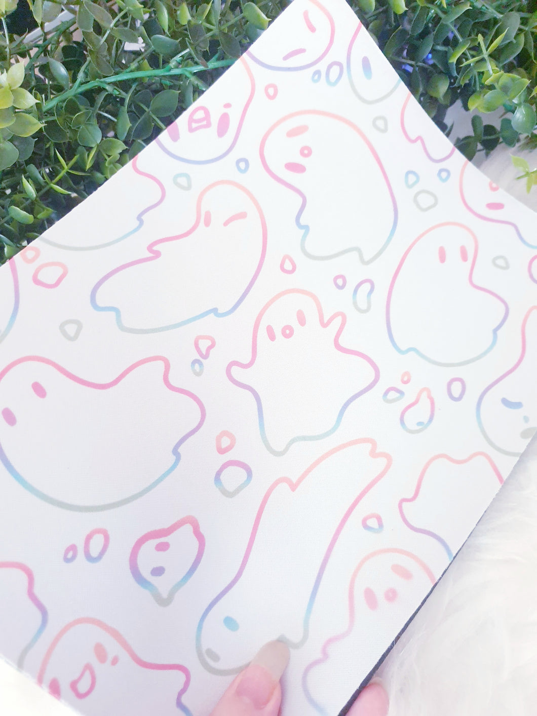Rainbow Ghosts Mouse Pad