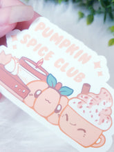 Load image into Gallery viewer, Pumpkin Spice Club White Sticker
