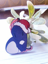Load image into Gallery viewer, Dark Blue Rat - Wood 2.5&quot; Ornament Charm
