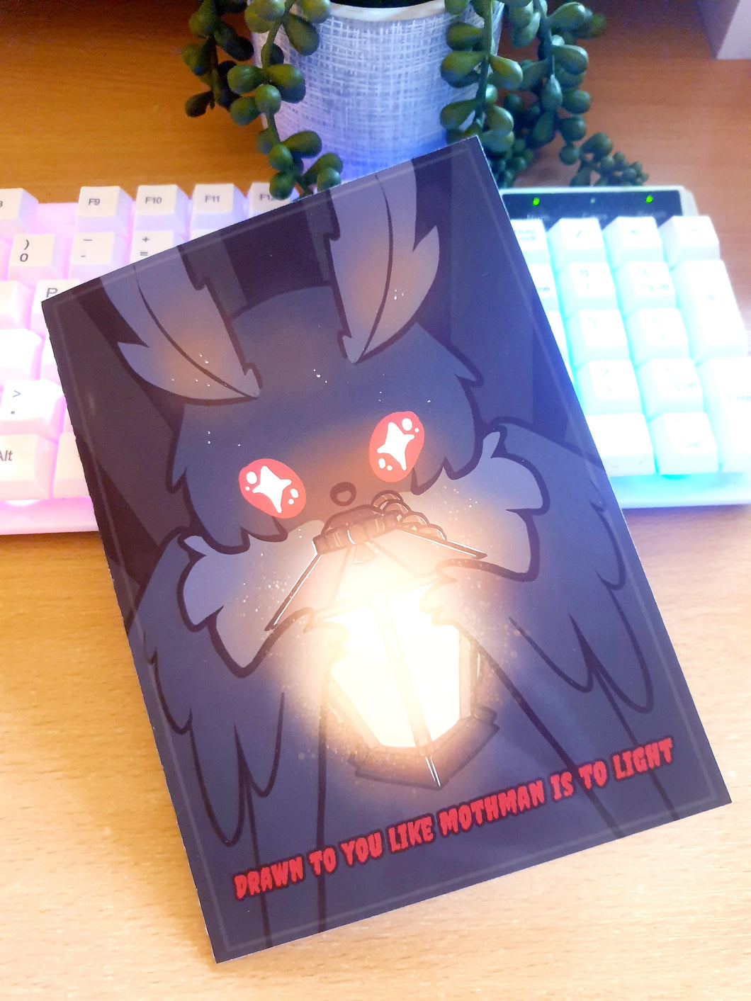 Mothman Valentines Card