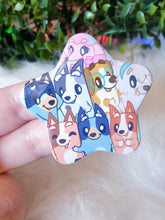 Load image into Gallery viewer, Blue dog and friends Star Badge
