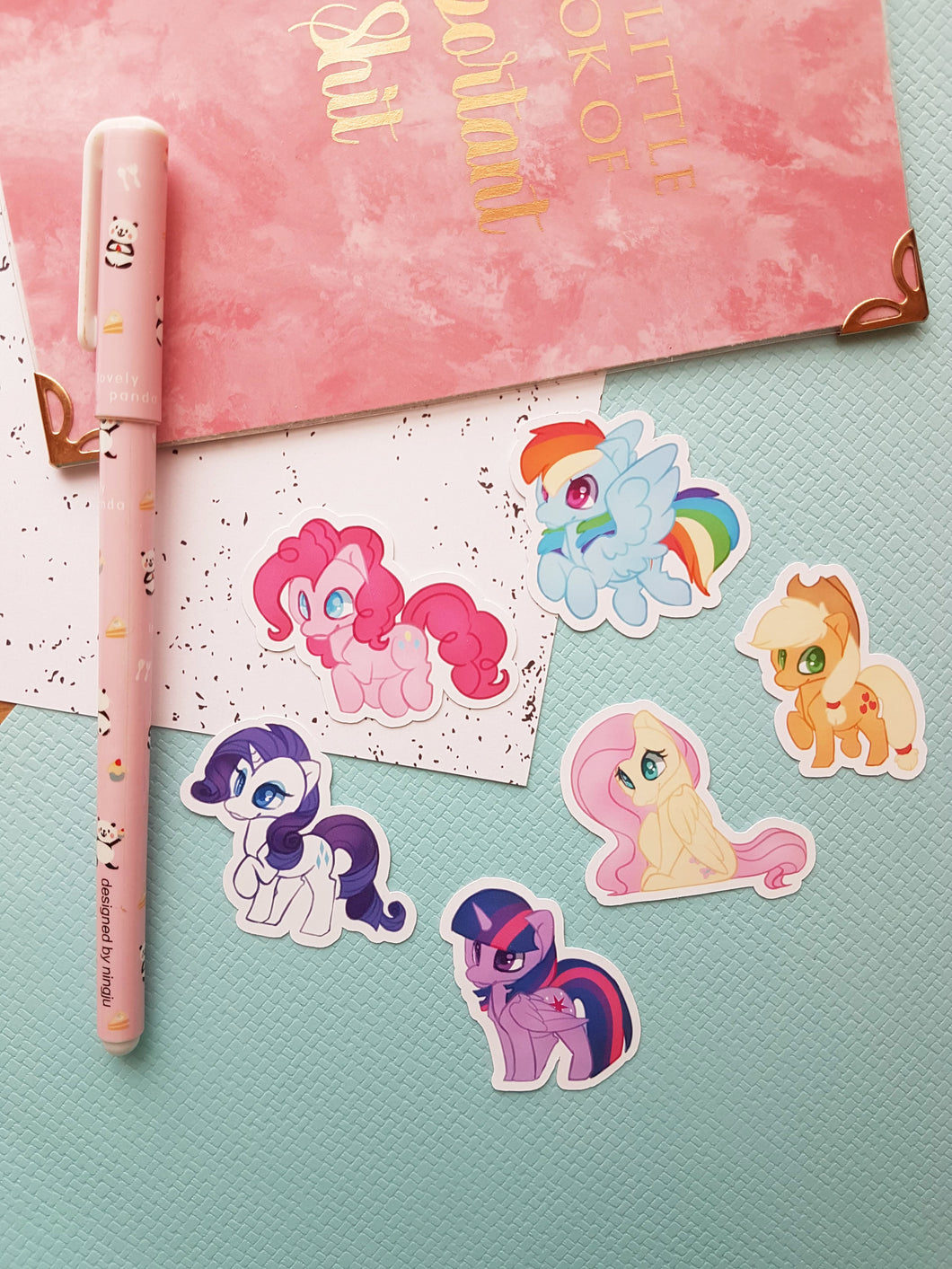 MLP Pony Main 6 Small Sticker Pack