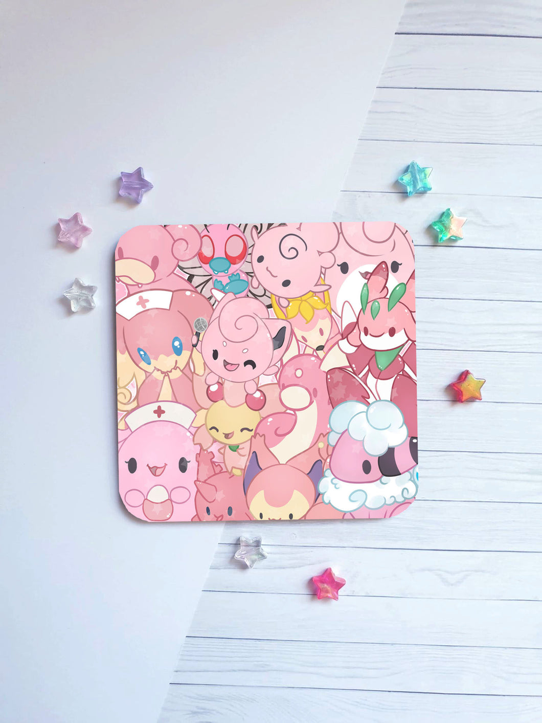 Pink P o k e Coaster