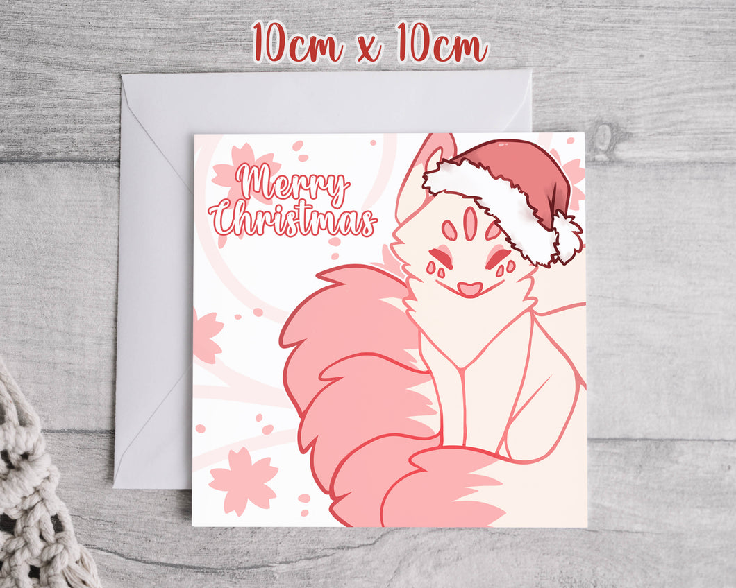 Kitsune Christmas Greeting Card