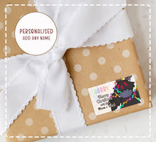 Load image into Gallery viewer, Mothman / Christmas Present Labels / Gift Label / Personalised
