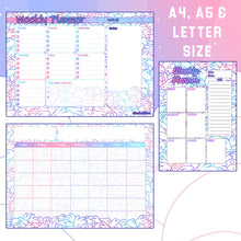 Load image into Gallery viewer, Bunnies Weekly Planner + Monthly Planner - Print At Home
