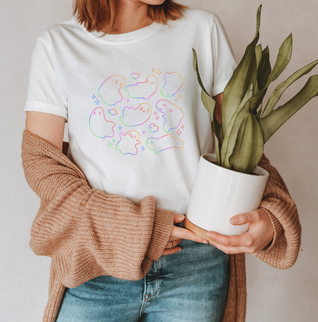 Rainbow Ghost-ees Tshirt