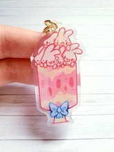 Load image into Gallery viewer, Bunny Glitter 2.5&quot; Acrylic Charm
