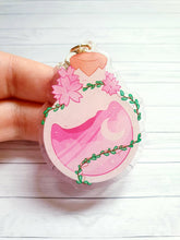 Load image into Gallery viewer, Sakura Bottle Glitter 2.5&quot; Acrylic Charm
