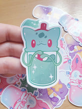 Load image into Gallery viewer, P o k e Bubble Tea Stickers
