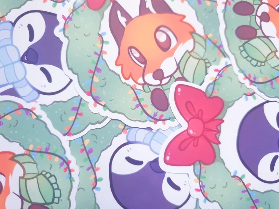 Animal Wreath Stickers