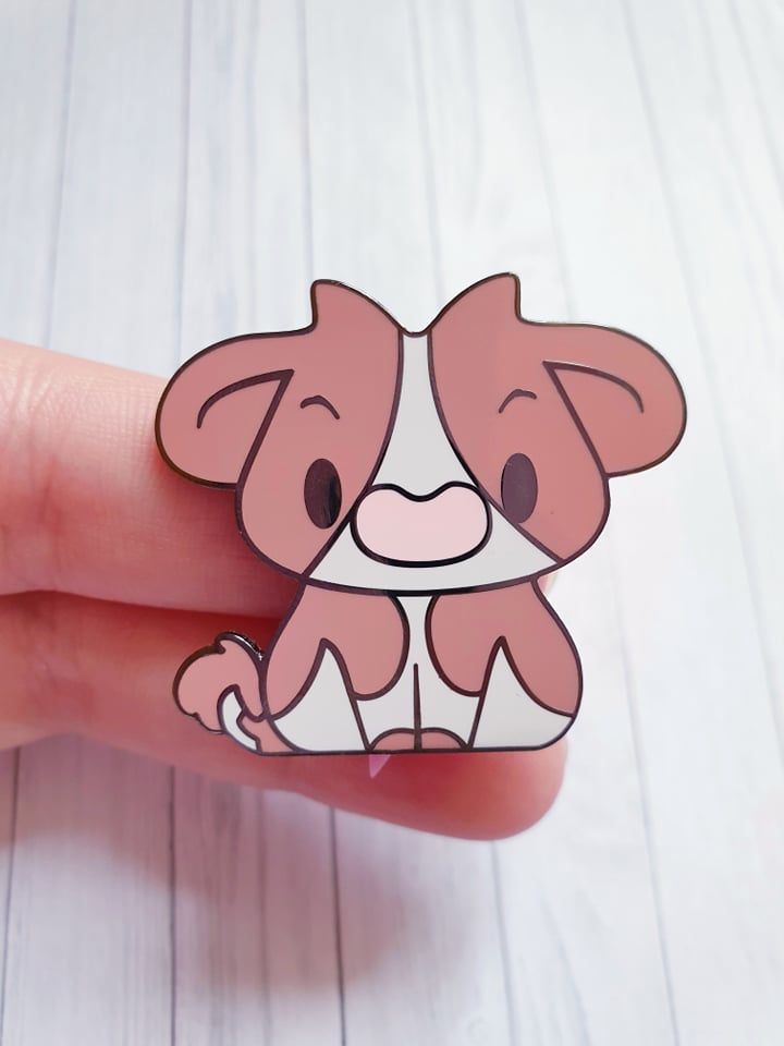 Brown Cow Pin