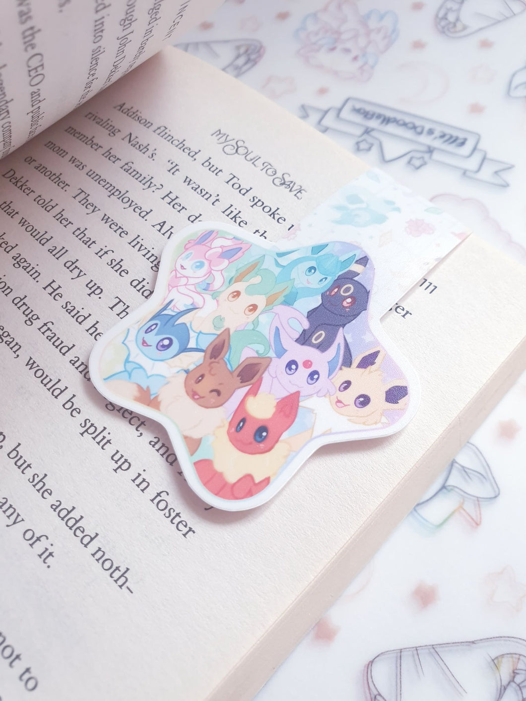 Eeveelutions Star Magnetic Bookmark 1